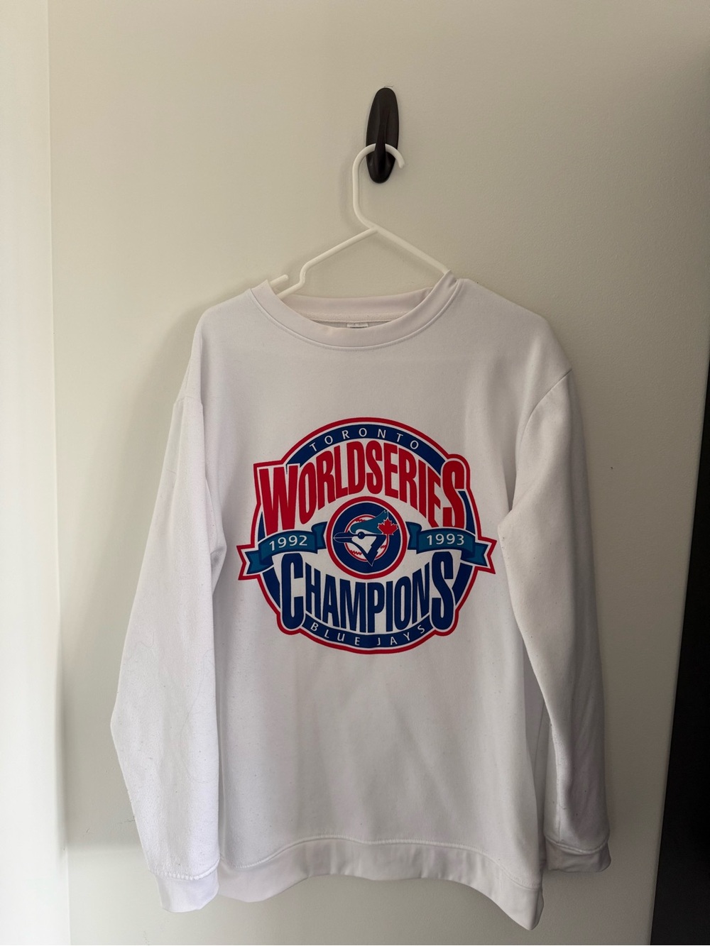 Vintage Toronto Blue Jays Back-to-Back World Series Giveaway Sweatshirt